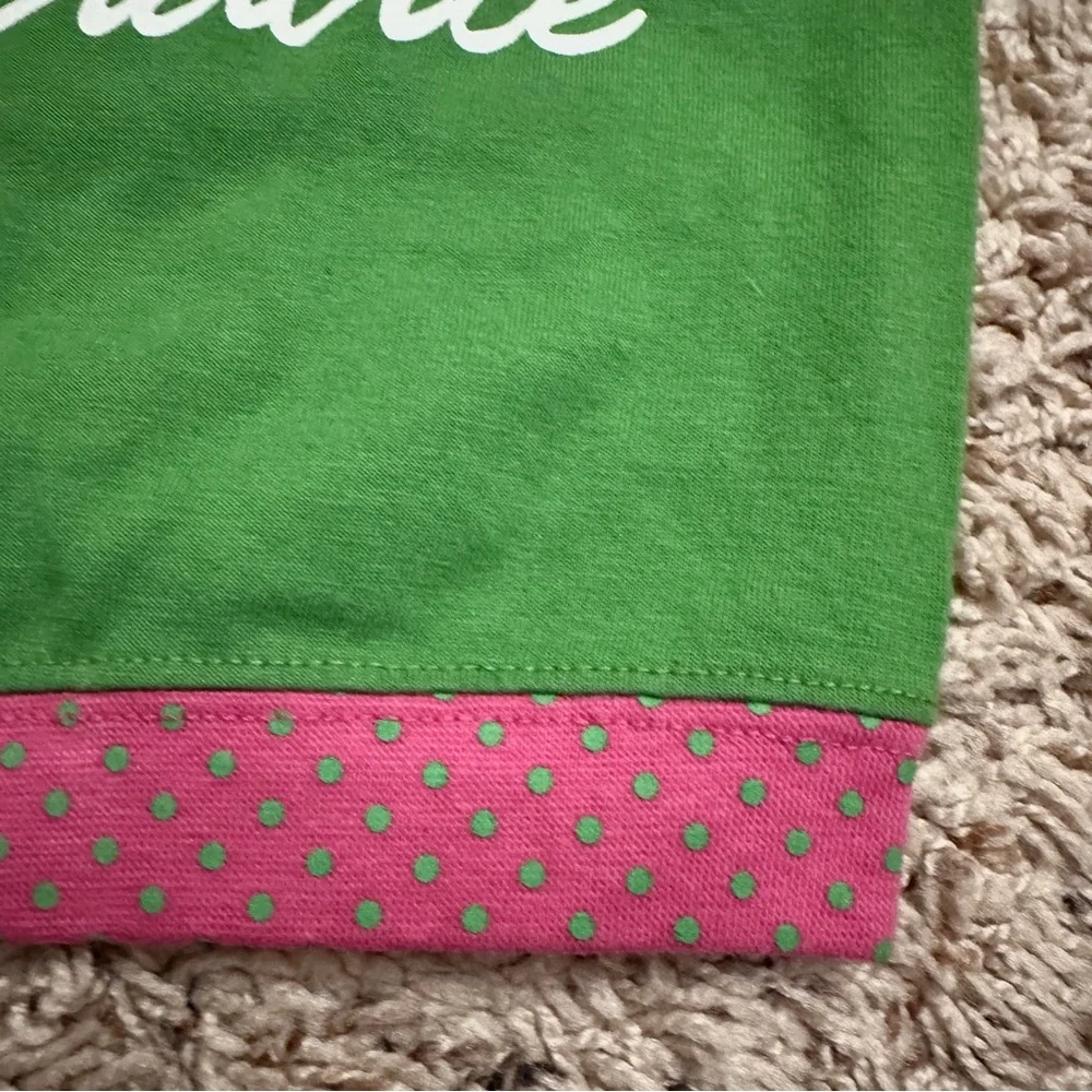 Vintage Y2K SimplyDog Green Socialite Polka Dot Dog Shirt Size Medium Pets